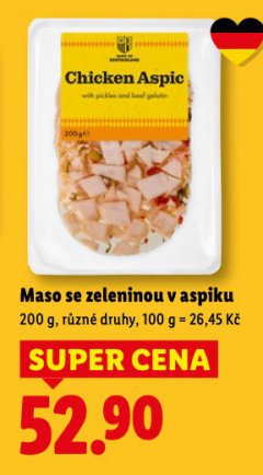 MASO SE ZELENINOU V ASPIKU