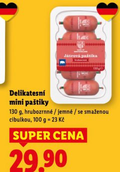 DELIKATESNÍ MINI PAŠTIKY