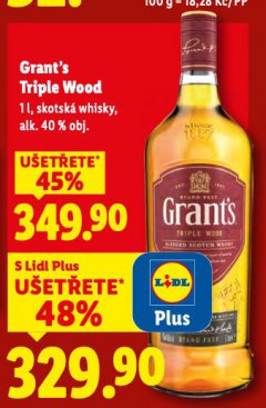 GRANT'S TRIPLE WOOD WHISKY