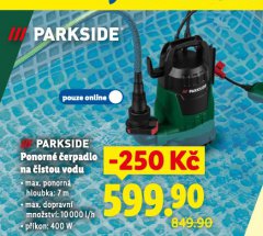 PARKSIDE PONORN� �ERPADLO NA �ISTOU VODU