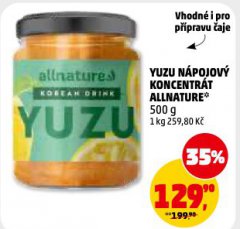 YUZU N�POJOV� KONCENTR�T ALLNATURE