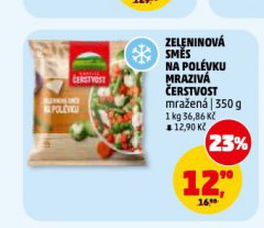 ZELENINOV� SM�S NA POL�VKU MRAZIV� �ERSTVOST