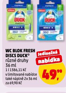 WC BLOK FRESH DISCS DUCK