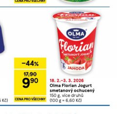 OLMA FLORIAN JOGURT SMETANOV� OCHUCEN�