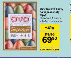 OVO GELOV� BARVY NA VAJ��KA ZLAT� T�PYT