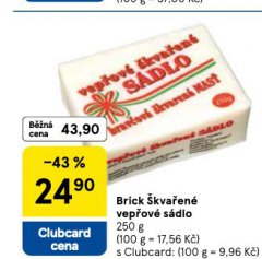 BRICK VEPŘOVÉ SÁDLO ŠKVAŘENÉ