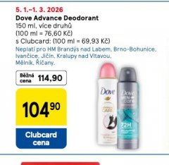 DOVE ADVANCE DEODORANT