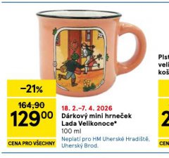 D�RKOV� MINI HRNE�EK LADA VELIKONOCE