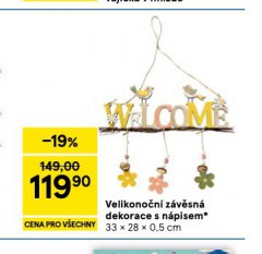 VELIKONO�N� Z�V�SN� DEKORACE S N�PISEM