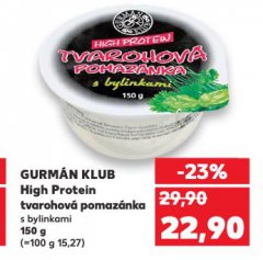 GURMÁN KLUB HIGH PROTEIN TVAROHOVÁ POMAZÁNKA