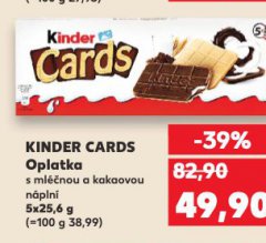 KINDER CARDS OPLATKA