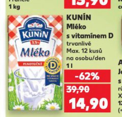 KUNÍN MLÉKO S VITAMÍNEM D
