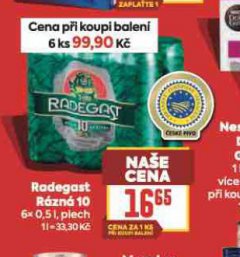 PIVO RADEGAST R�ZN� 10