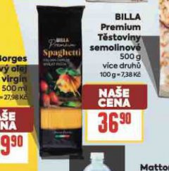 BILLA PREMIUM T�STOVINY SEMOLINOV�