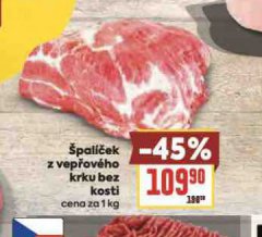 ŠPALÍČEK Z VEPŘOVÉHO KRKU BEZ KOSTI