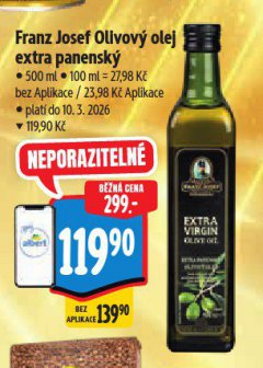 FRANZ JOSEF OLIVOV� OLEJ EXTRA PANENSK�