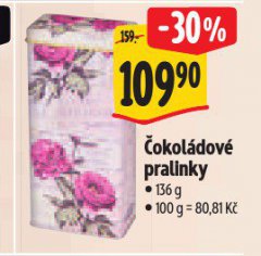 ČOKOLÁDOVÉ PRALINKY