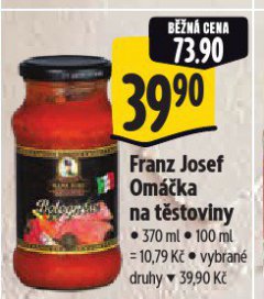 FRANZ JOSEF OMÁČKA NA TĚSTOVINY