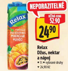 RELAX DŽUS, NEKTAR A NÁPOJ