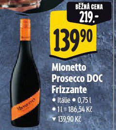 MIONETTO PROSECCO DOC FRIZZANTE