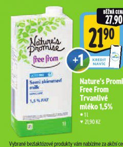 FREE FROM TRVANLIVÉ MLÉKO