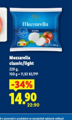 MOZZARELLA CLASSIC / LIGHT