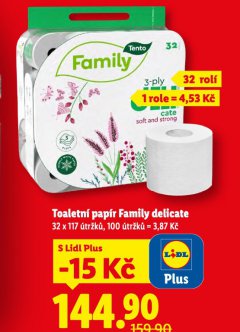 TOALETN� PAP�R FAMILY DELICATE