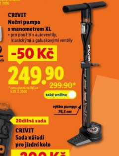 NOŽNÍ PUMPA PRO JÍZDNÍ KOLO