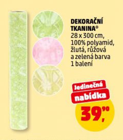 DEKORAČNÍ TKANINA