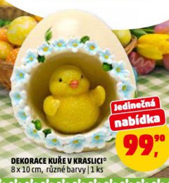 DEKORACE KUŘE V KRASLICI