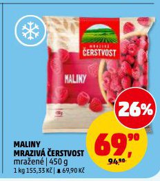 MALINY MRAZIVÁ ČERSTVOST