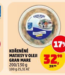 KO�EN�N� MATJESY V OLEJI GRAN MARE