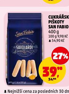 CUKRÁŘSKÉ PIŠKOTY SAN FABIO