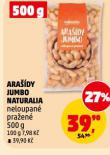 ARAŠÍDY JUMBO NATURALIA