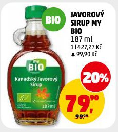 JAVOROV� SIRUP MY BIO