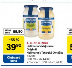 HELLMANN´S TATARSKÁ OMÁČKA, MAJONÉZA