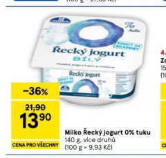 MILKO �ECK� JOGURT 0% TUKU