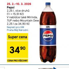 PEPSI, MIRINDA, 7UP, MOUNTAIN DEW