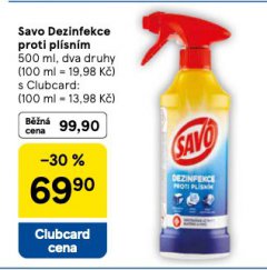 SAVO DEZINFEKCE PROTI PLÍSNÍM