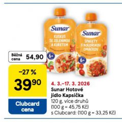 SUNAR HOTOVÉ JÍDLO KAPSIČKA