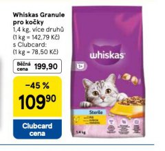 WHISKAS GRANULE PRO KO�KY