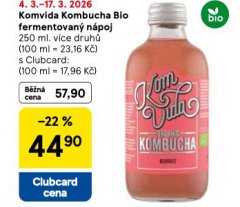 KOMVIDA KOMBUCHA BIO FERMENTOVAN� N�POJ