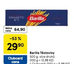 BARILLA T�STOVINY