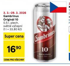 PIVO GAMBRINUS ORIGIN�L 10