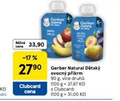 GERBER NATURAL D�TSK� OVOCN� P��KRM