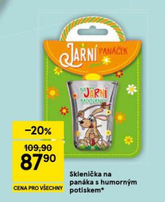 SKLENI�KA NA PAN�KA S HUMORN�M POTISKEM
