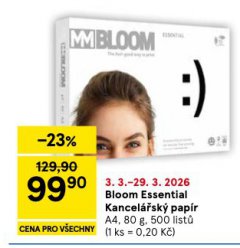 BLOOM ESSENTIAL KANCEL��SK� PAP�R