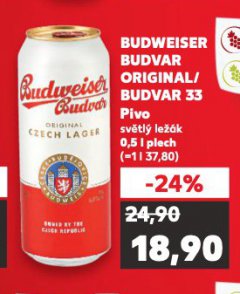 PIVO BUDWEISER BUDVAR