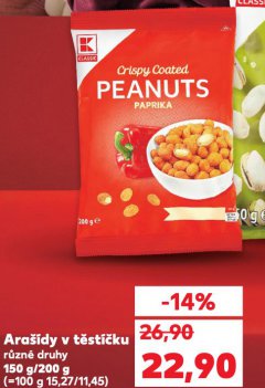 ARAŠÍDY V TĚSTÍČKU