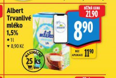 TRVANLIVÉ MLÉKO 1,5%